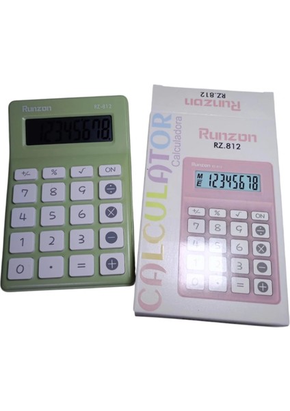 Haki Yeşil 8 Hane Mini Masaüstü Hesap Makinesi fiyatları