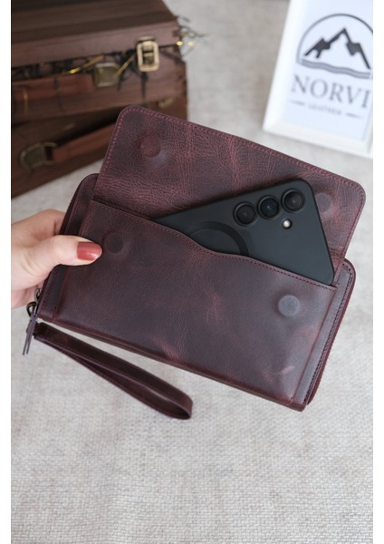 Tutamaçlı Çok Bölmeli Hakiki Deri Lüks El Çantası modelleri