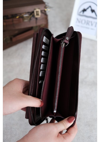 Tutamaçlı Çok Bölmeli Hakiki Deri Lüks El Çantası fırsatları