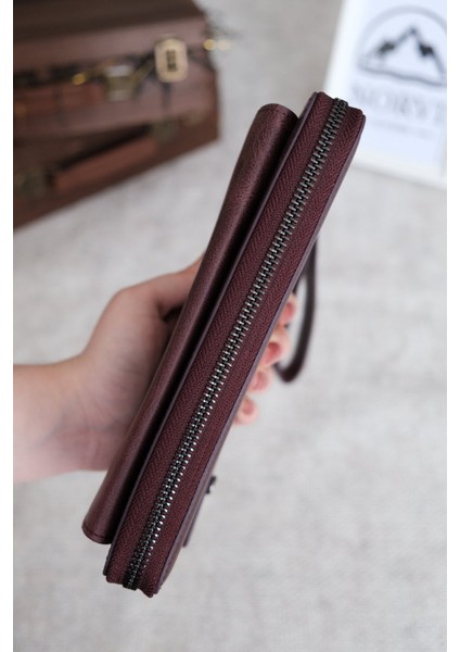 Tutamaçlı Çok Bölmeli Hakiki Deri Lüks El Çantası indirimleri