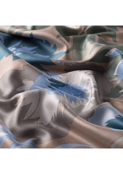 Bebe Mavisi Nihavent Desenli Ipek Şal modelleri