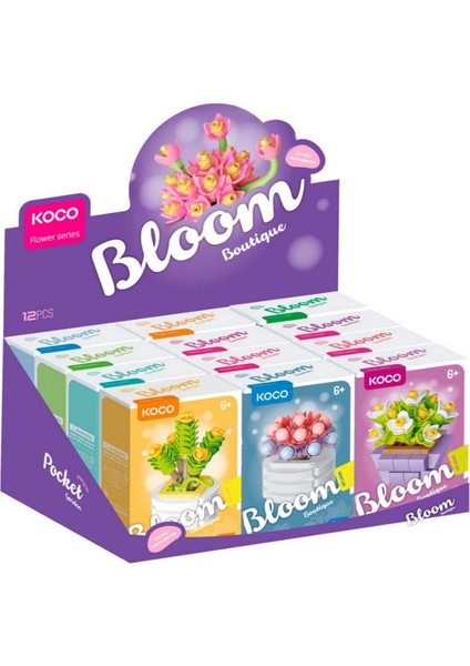 Koco Saksı Çiçekleri Sukulent Serisi 3D Puzzle Koleksiyon Tam Set - 12 Adet indirimleri