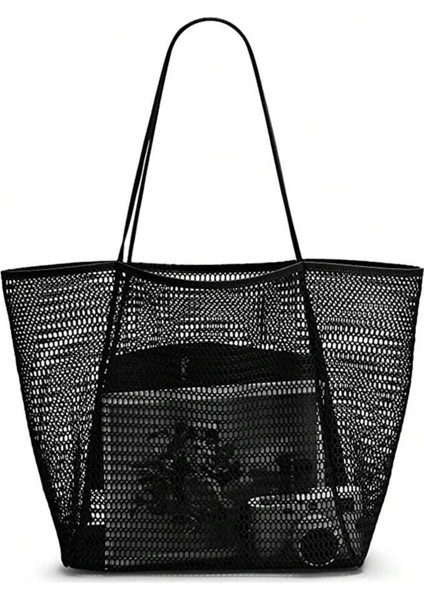 Lüks Büyük Kapasiteli Fileli Omuz Çantası modelleri