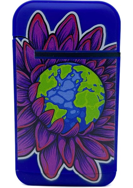 Cool Tasarım Jet Alev Çakmak - Flower Earth