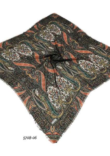 5708 Flamlı Pamuk Eşarp