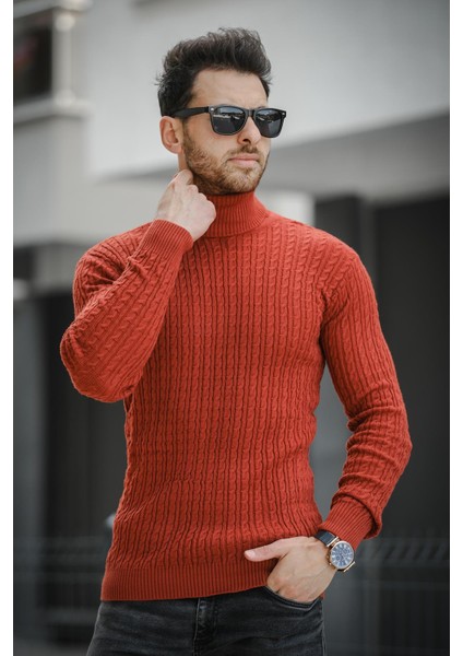 Seka 821 Dar Kesim Saç Örgü Body Erkek Boğazlı Kazak fiyatları