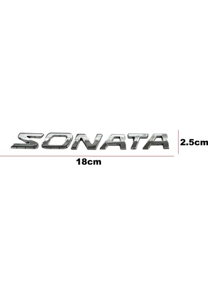 Hyundaı Yazı Sonata 06-10 Arka (Sonata Yazısı)