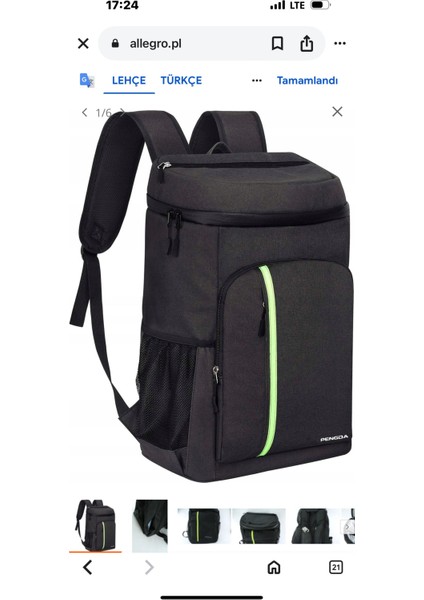 Büyük Sırt Çantası, 30L, Yalıtımlı, Su Geçirmez, Ultra Hafif, Kamp ve Mangal Için indirimleri