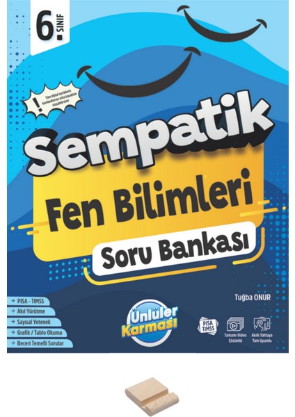 6. Sınıf Sempatik Fen Bilimleri Soru Bankası + Telefon Standı