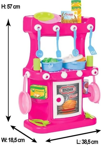 Bfs 03 335 Hamarat Ayaklı Mutfak Seti Pembe - Oyuncak modelleri
