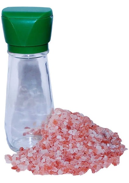 Tuz Karabiber Değirmeni Yeşil + Himalaya Çakıl Tuz Pembe 250 gr fırsatları