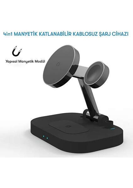 YM-UD24 Kablosuz Şarj Masaüstü Set Siyah modelleri