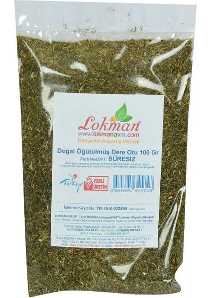Dere Otu Öğütülmüş Doğal 100 gr Paket fiyatları