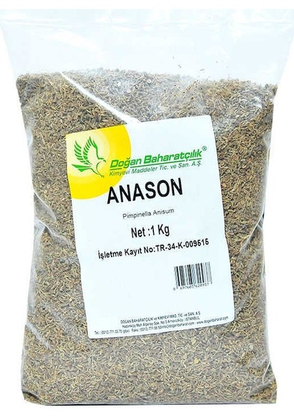 Anason Tohumu Doğal Tane 1000 gr Paket