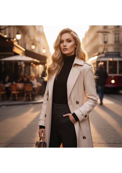 Dalgalı Front Lace Gerçek Tül Peruk / Altın Karamel / 60/65CM