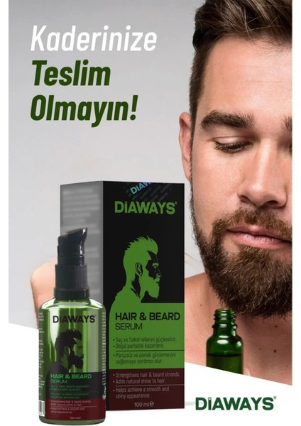 Saç ve Sakal Serumu Dökülme Karşıtı Besleyici Çıkartmaya Yardımcı Kalınlaştırıcı Yağı