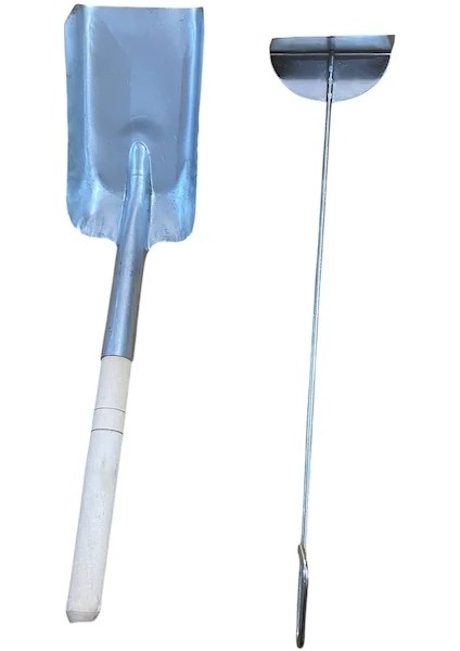 Şömine Seti, Gelberi ve Kürek Metal Kömür Küreği 2'li Set