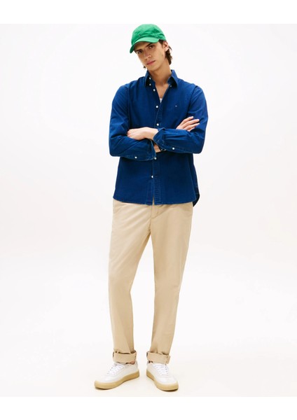 Chambray Rf Shırt Erkek Mavi Gömlek - MW0MW38134
