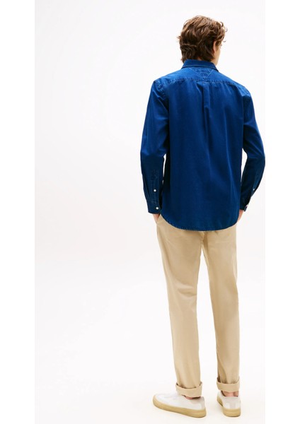 Chambray Rf Shırt Erkek Mavi Gömlek - MW0MW38134 modelleri