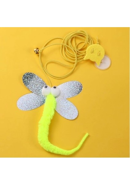 Kelebek Model Elastik Kendinden Yapışkanlı Kedi Oyun Oltası fırsatları