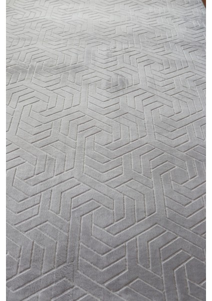 Gri Kesme Kabartmalı Kaymaz Tabanlı Salon, Koridor ve Mutfak Halısı fırsatları