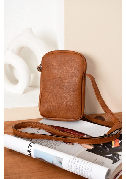 Lüks Günlük Telefonluk Anahtarlık Omuz Çantası Yumuşak Deri