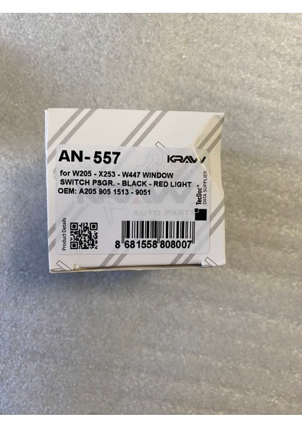 Mercedes W205 Tekli Cam Düğmesi A2059051513 fırsatları