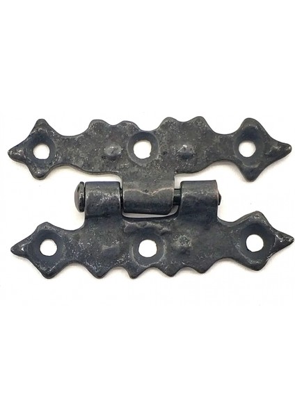 Antika Tarz Dekoratif Pirinç Yıldız Menteşe - 63X36 Mm, Oksit