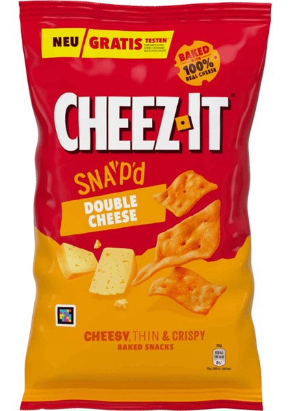 Snap'd Double Cheese Baked Snacks 120G