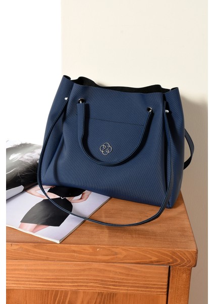 Lüks Büyük Kapasiteli Demir Kulplu Omuz Çantası fiyatları