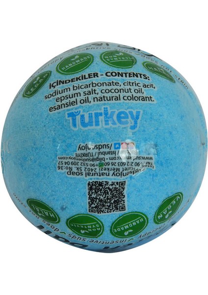 Himalaya Tuzlu El Yapımı Banyo Küvet Topu Sabunu Mavi 90-120 gr modelleri