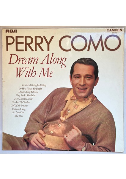 Perry Como Dream Along With Me Lp Plak (Orijinal Dönem Avrupa Baskı Plak)