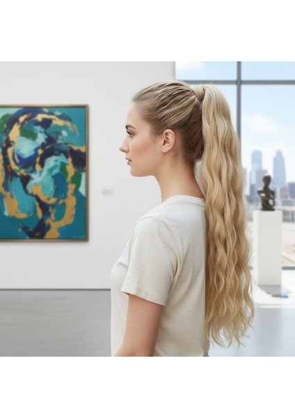 Lastik Tokalı At Kuyruğu Su Dalgalı / Balköpüğü Platin Röfle