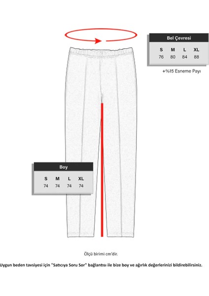 Kadın Chima Yüksek Bel Pamuk Likra Stretch Eşofman Alt Siyah modelleri