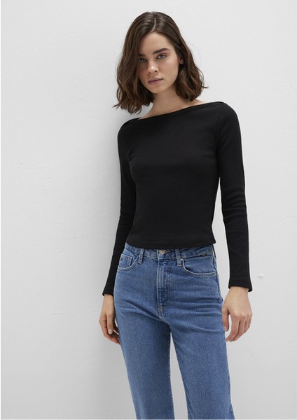 Kadın Uzun Kollu Basıc Siyah 1613622-900