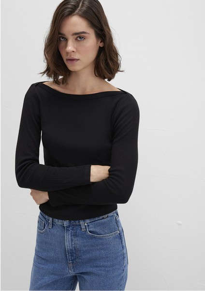 Kadın Uzun Kollu Basıc Siyah 1613622-900 modelleri