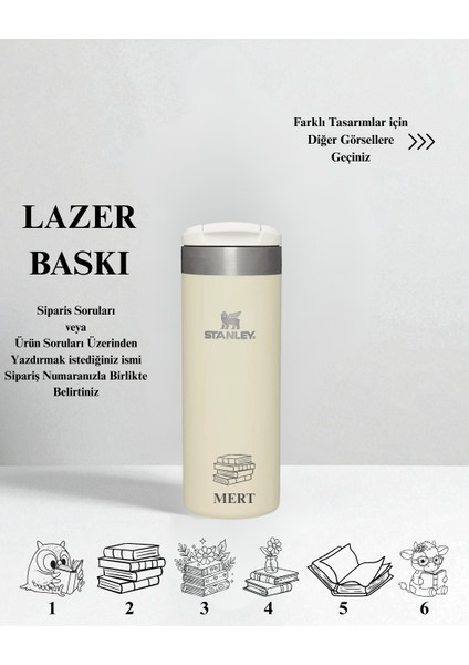 Kişiselleştirilebilir The Aerolight Transit Mug 0.47 Lt / 16 Oz Krem