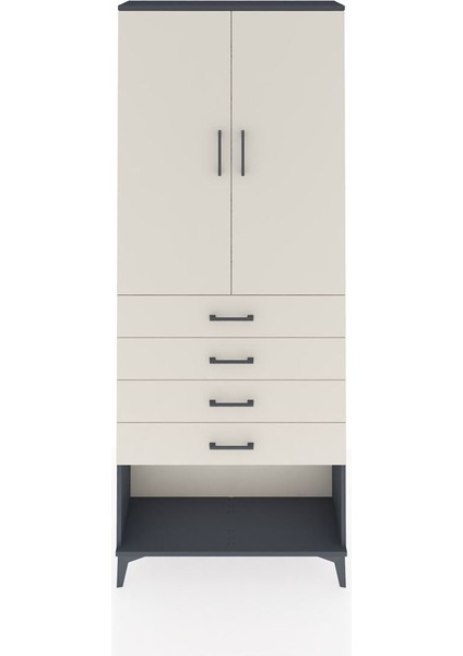 Arges Dolap 88X30X221 Antrasit-Aytaşı