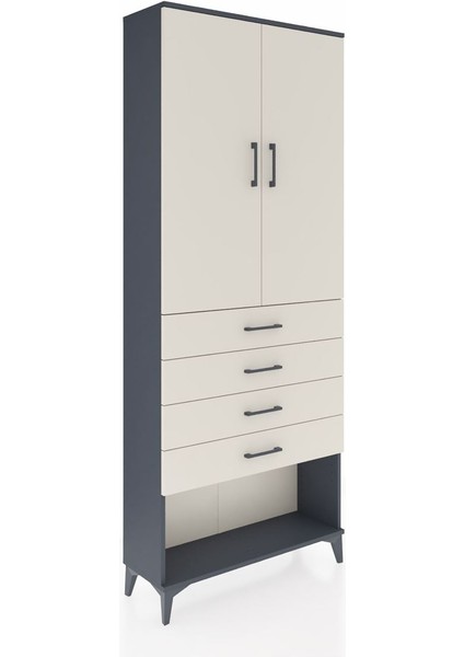 Arges Dolap 88X30X221 Antrasit-Aytaşı fiyatları