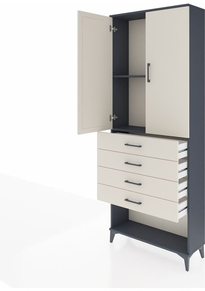 Arges Dolap 88X30X221 Antrasit-Aytaşı fırsatları