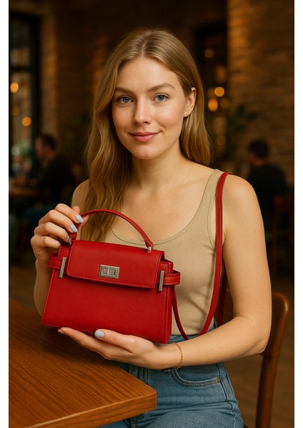 Lüks Kapaklı Şık Omuz ve El Çantası – Günlük & Klasik Kullanım fiyatları