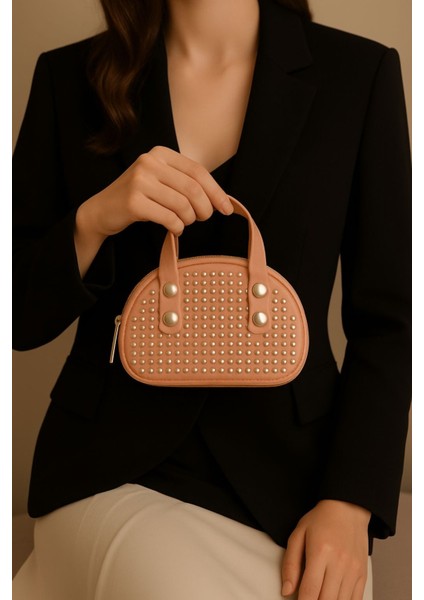 Lüks Mini Elmas Taş Işlemeli El ve Omuz Çantası modelleri