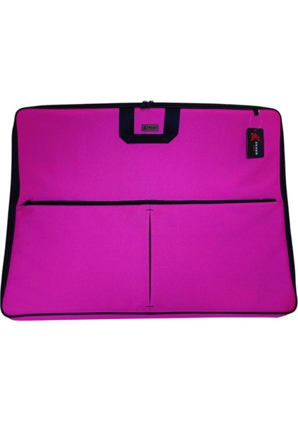 Kumaş Profesyonel Resim & Proje Çantası Xl (55*75 cm )( Pembe )