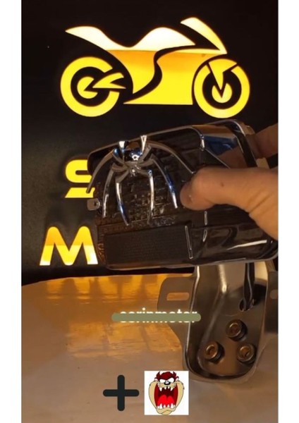 Cg Modifiye Nikel Arka Stop Füme Cam+Beyaz Çakar+Örümcek Montajlı Gelir (Hdiye Tzmnya Stcker)
