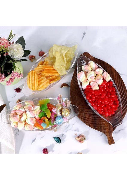 4 Adet Tekne Karavan Için Melamin Kayık Tabak