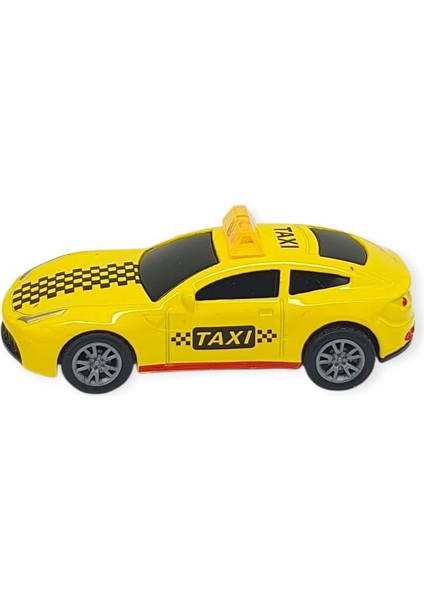 Çek Bırak Metal Küçük Arabalar 3'lü 8 cm - Taksi Arabalar fiyatları