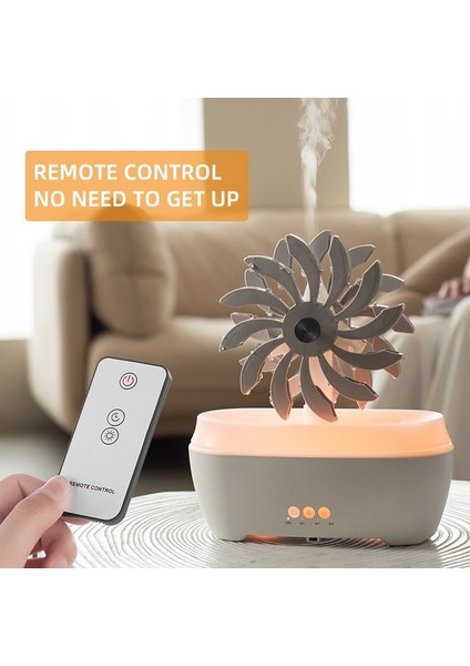 Fırıldak Tasarımlı Ultrasonik Hava Nemlendirici – Aromaterapi Yağ Difüzörü, Sessiz Sisleyici, Ev ve Ofis Kullanımı Için indirimleri