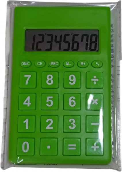 Cep Tipi 8 Hane Hesap Makinesi ( Yeşil )