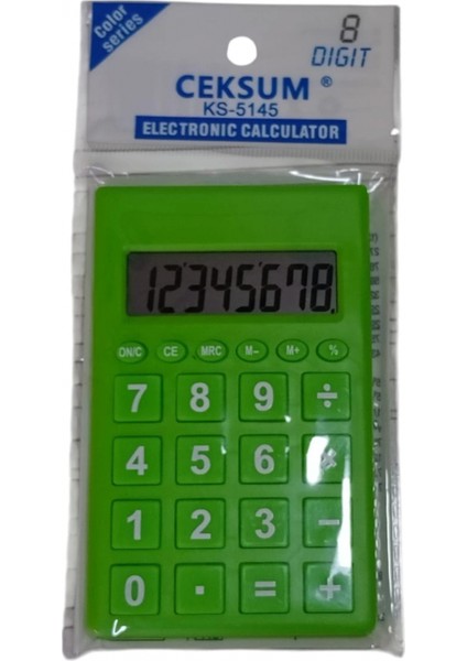 Cep Tipi 8 Hane Hesap Makinesi ( Yeşil ) fiyatları