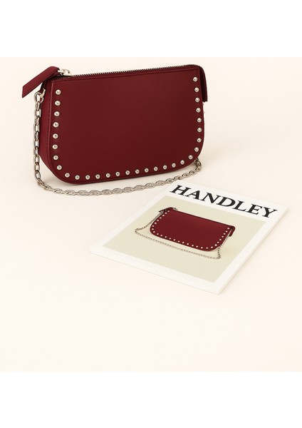 Zincir Askılı Taş Detaylı Omuz Çantası